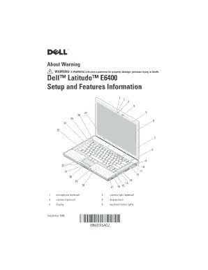 Setup Features and Information Techsheet 